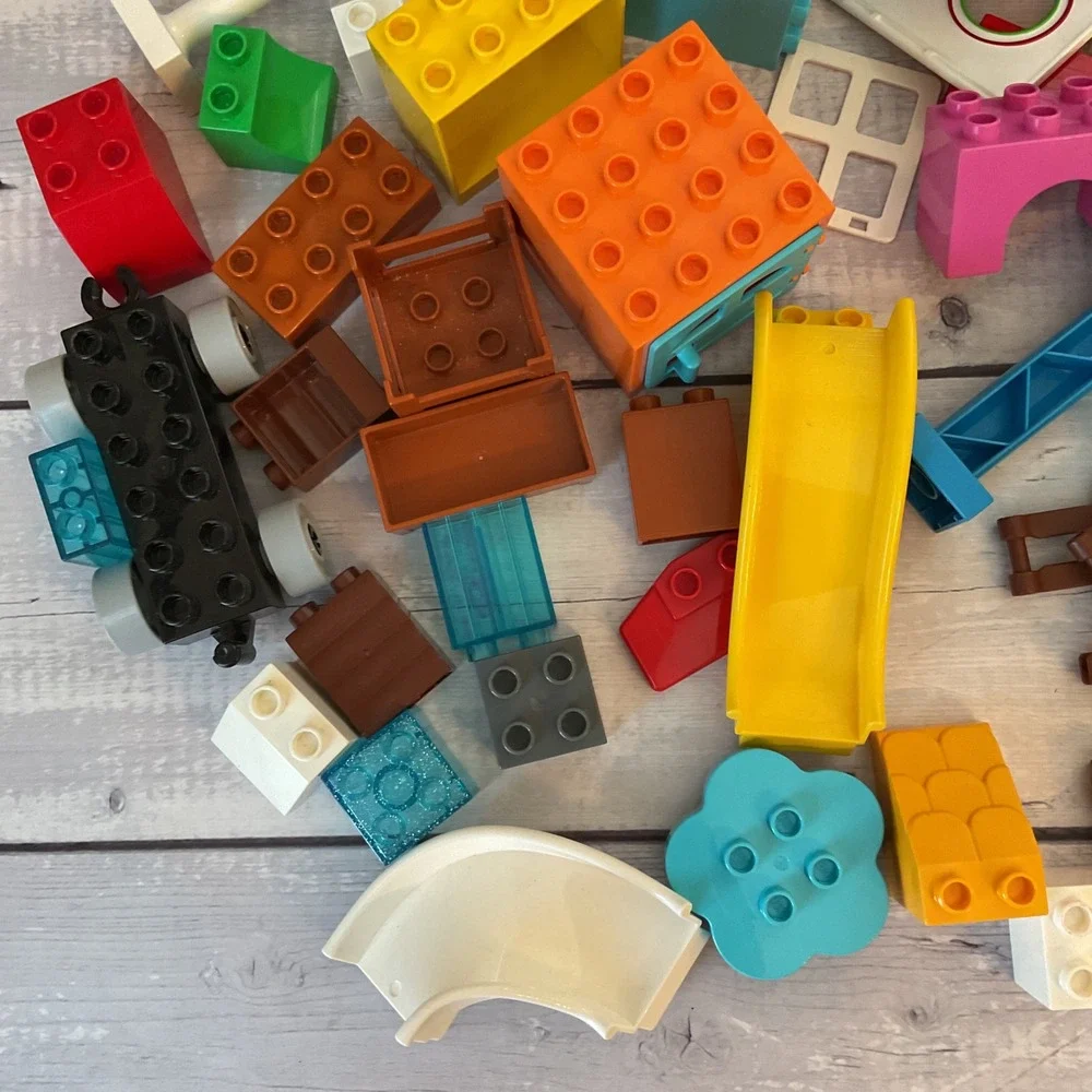 Lego Duplo Random Assortment Lot Of 70+ Pieces Bricks Blocks Assorted Colors B